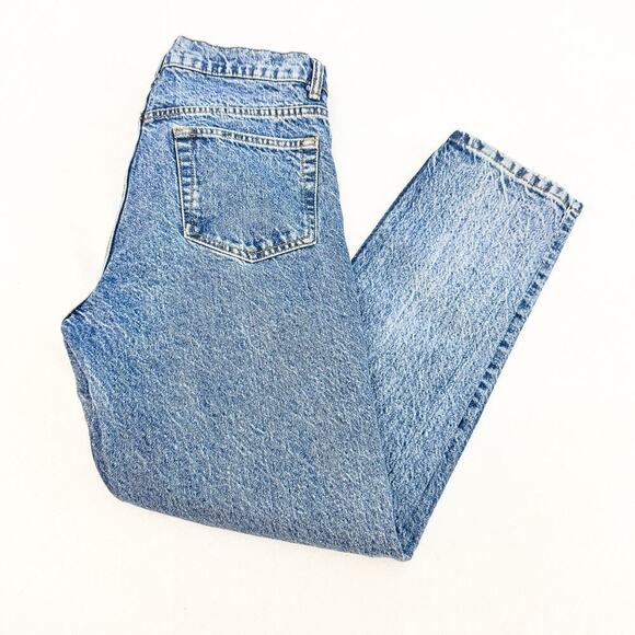 Zara Acid Wash Button Fly Straight Leg Denim Jeans Size 31 - Picture 8 of 8